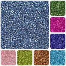 2mm 72g 6000 Pcs Multicolor Glass Seed Millet Beads For DIY Jewelry Making Bracelets Pendants Necklaces Earrings Accessories - Silver Rice Beads In a Jar - View 24