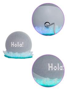 Base Support For Alexa Echodot Speaker Type Crystals Impremli - Translucent/Turquoise - View 2