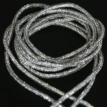 Accessori decorativi fai da te: strisce di tubi con diamanti, corda con diamanti per decorare vestiti, borse, scarpe e cappelli