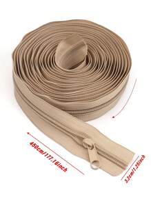 Zíper de 177.16-Polegadas com 10 cursores, Zíper Colorido de Nylon 5#, 20 Opções de Cores, Cursores Correspondentes, Adequado para Roupas, Agasalhos, Bagagem, Bolsas, Artesanato DIY e Mais