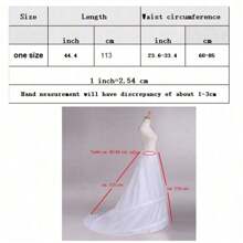 Zug Reifrock neu 2 Ringe Weiß Hochzeitskleid Unterrock Petticoat Halloween