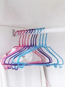 10 Móc treo quần áo tối giản, Móc treo chống trượt, Kẹp quần áo bằng dây thép không gỉ, Giá phơi đồ liền mạch, Móc treo quần áo dày tráng phủ thanh lịch, Móc treo người lớn 14,96 inch, Giá treo quần áo liền mạch chống trượt tráng phủ, Thích hợp cho gia đình, ký túc xá, lưu trữ đồ lót, sắp xếp quần áo gọn gàng - Màu xanh lam - Xem 9