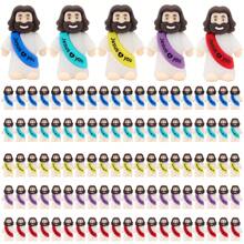 Yelakey 100pcs Little Jesus Ornament Jesus Statue Desktop Decoration Ornament Savior Easter Gift