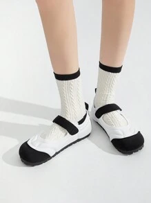 TUOPIN TuoPin Neue klassische Schuhe, modisch, weich, bequem, für drinnen und Outdoor, faltbar, rutschfest, vielseitige Umstandsschuhe, Ballett-Schuhe, Mutterschafts-Schuhe, Krankenschwestern-Schuhe, Muttertags-Geschenk