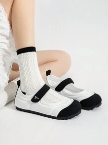 TUOPIN TuoPin Neue klassische Schuhe, modisch, weich, bequem, für drinnen und Outdoor, faltbar, rutschfest, vielseitige Umstandsschuhe, Ballett-Schuhe, Mutterschafts-Schuhe, Krankenschwestern-Schuhe, Muttertags-Geschenk