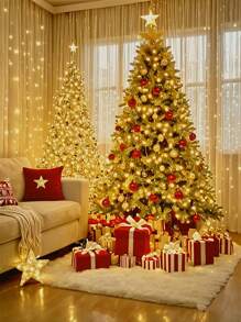 1 件 LED 铜线窗帘灯串 3*1 米 /3*2 米 /3*3 米 USB 遥控器带挂钩房间装饰灯氛围彩色灯串，情人节氛围装饰，适用于家庭、派对、节日、婚礼、生日、乡村、节日、季节性装饰、新年、春节 - 白色 - 查看 7