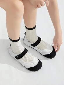 TUOPIN TuoPin Neue klassische Schuhe, modisch, weich, bequem, für drinnen und Outdoor, faltbar, rutschfest, vielseitige Umstandsschuhe, Ballett-Schuhe, Mutterschafts-Schuhe, Krankenschwestern-Schuhe, Muttertags-Geschenk