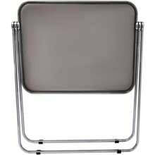 CNCEST Mesa plegable para TV, mesa plegable de acrílico transparente, bandeja de mesa plegable de acrílico, escritorio pequeño sin montaje necesario, escritorio plegable pequeño para oficina en casa, escritorio pequeño plegable para computadora para espacios reducidos (Gris/Tostado/Blanco/Transparente) - Gris - Ver 2