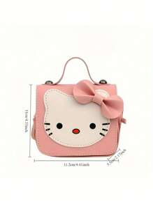 Sanrio 1pc Sanrio Hello Kitty Bestselling Multi-Function Handbag, Shoulder Bag, Cute Cartoon Crossbody Bag, Mini Backpack, Storage Pouch, Birthday Gift
