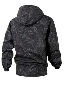 Men's Windproof And Waterproof Jacket, Casual And Breathable, With A Hood, Zipper, Long Sleeves And Pockets, Suitable For Hiking, Jogging, Cycling, Outdoor Fitness And Sports.