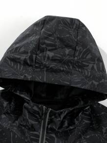 Men's Windproof And Waterproof Jacket, Casual And Breathable, With A Hood, Zipper, Long Sleeves And Pockets, Suitable For Hiking, Jogging, Cycling, Outdoor Fitness And Sports.