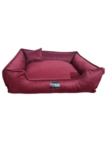 Pet Bed XG 95 Cm X 75 Cm Waterproof Bottom For Large Breeds Velvet Rectangular Dog Bed Size GG 85 Cm X 70 Cm Soft Cloud Pet Bed For Large Dogs Cats Rabbit Suede Washable Bed For Pets Dogs And Cats G 70 Cm X 60 Cm Luxury Pet Bed Suede Bed Comfort 60 X 50 Siliconized Filling And Reinforced Zipper Medium Dogs And Cats Rectangular Velvety Fabric Bed 50 X 40 For Small Dogs Washable Luxury - 酒紅色 - 查看 4