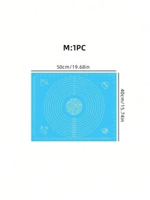 1pc Kneading Mat - Non-Stick, Easy To Clean - Blue/Purple/White/Pink Options, Convenient Cleaning, Suitable For Cookie, Dough, Cake Baking, Essential Baking Tool For Chinese Pastries, Great For Christmas, Easter, Thanksgiving - Multicolor - View 9