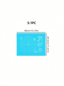 1pc Kneading Mat - Non-Stick, Easy To Clean - Blue/Purple/White/Pink Options, Convenient Cleaning, Suitable For Cookie, Dough, Cake Baking, Essential Baking Tool For Chinese Pastries, Great For Christmas, Easter, Thanksgiving - Multicolor - View 10