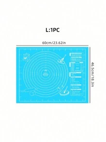 1pc Kneading Mat - Non-Stick, Easy To Clean - Blue/Purple/White/Pink Options, Convenient Cleaning, Suitable For Cookie, Dough, Cake Baking, Essential Baking Tool For Chinese Pastries, Great For Christmas, Easter, Thanksgiving - Multicolor - View 8