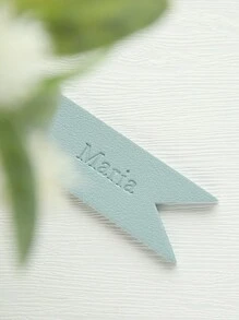 1个可定制名字的可爱书签，个性化仿皮书签，可印制名字，可定制书页标签，送给爱书人士的阅读礼物，可爱配饰，书虫书签，返校礼物 - 彩色 - 查看 9