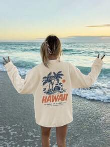 1st Tween Girl Casual Printed Crew Neck Long Sleeve T-shirt, Geschikt Voor Studenten En Jonge Dames In De Herfst En Winter