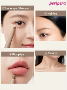 Peripera Bacchetta sfumante V-Shading K-Beauty, Barretta contorno viso, Barretta per definire e scolpire il viso, con punta a pennello morbido, Copertura opaca naturale, Texture morbida e vellutata, Affina il naso, Sfumatura naturale, Trucco coreano