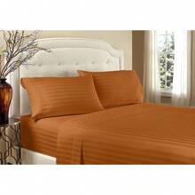 Hotel Collection 1800 Super Soft & Wrinkle Free Luxurious Stripe 6-Piece Sheet Set With Extra Pillowcases - 香料 - 查看 1