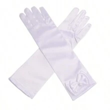 1 Pair Women Butterfly Decorated Gloves, Party Costume Gloves, Casual Polyester Fiber (Polyester) - A - View 18