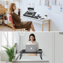 Lap Desk Bed Tray Table, Adjustable Laptop Stand, Portable Laptop Desk, Bed Tray For Bed/Reading/Writing, Bed Tray For Eating And Drinking And Laptop