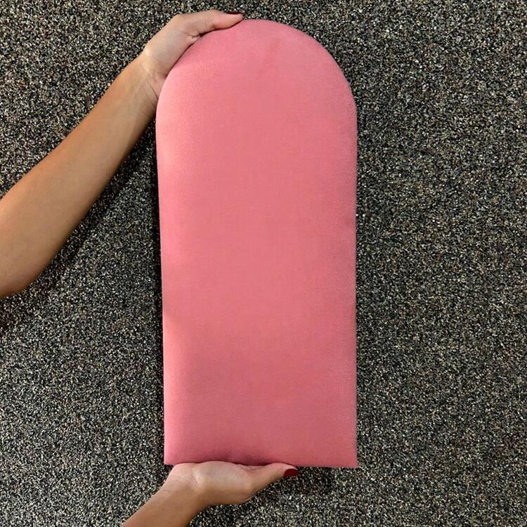Kit Of 15 Cloud Headboards Upholstered Box Bed Modular Board 45x20 In L - Pink - View 2