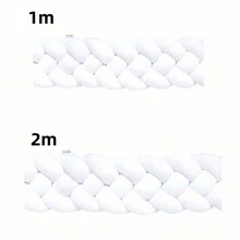 1 buc. balustrade de pat împletite și înnodate pentru copii, gard anti-coliziune pentru balustrade de pat, benzi lungi țesute pentru decor, super moi, confortabile, îngroșate