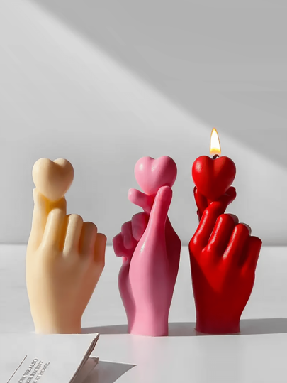 1 pieza Molde de silicona con forma de corazón para hacer artesanalmente ornamentos de yeso para aromaterapia - Apto para decoración del hogar, chimenea, sala de estar, decoración central, oficina, regalos del Día de San Valentín, juegos de velas, velas de aromaterapia, regalos para amigos, regalos para mujeres