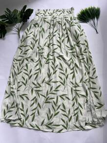 Steve Store Women's Fashion Viscose Fabric Skirt With Lining, Has Pocket And Slit On The Sides - verde com - 查看 5