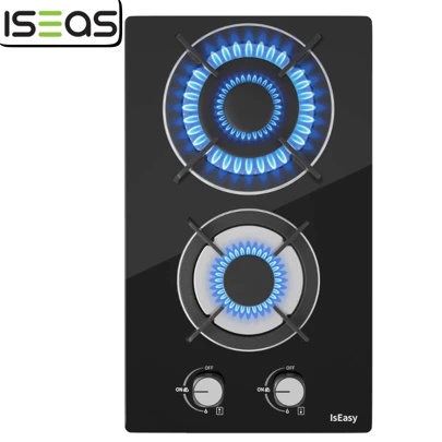 IsEasy Gashäll självförsörjande 2 lågor gasspis inbyggd spis naturgas propangas flytande gas