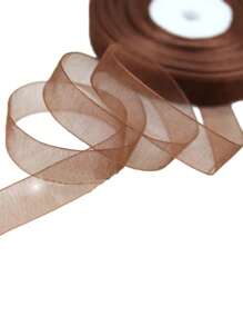 50M/Roll 1.2cm Wide Tulle Ribbon, Gift Packaging, Cake Baking, Flower Bouquet, Wedding Decor, Handmade Flowers, Headpieces, Brooches, Clothing Accessories