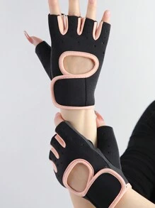 1 Pair Unisex Half Finger Fitness Gloves, Non-Slip Breathable, Suitable For Cycling, Weightlifting, Dumbbell And Other Sports, With Shock Absorption And Palm Protection, Ideal For Sports, Beach Games And Various Occasions. Fitness Accessories, Sports, Gym, Home Workout, Women's Fitness Gloves, Boxing Gloves, Fitness Gloves, Men's Fitness Gloves.