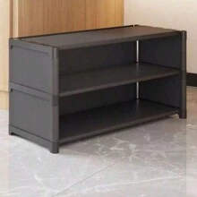 Dorm Shoe Rack, Simple Bedside Storage Organizer, Dust-Proof Multi-Layer Shoe Cabinet For Home/Office, Narrow - Multicolor - View 3