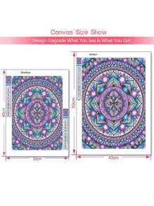 5D Diamond Painting Kit With Mandala Flower Pattern, New DIY Diamond Embroidery Mosaic Decorative Home Art Gifts Birthday Graduation Diamond Painting Diamond Art