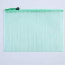 5pcs/Set Mesh File Folders - Waterproof Storage Pouches With Secure Zippers And Reinforced Seams, Ideal For Organizing Office, School Supplies, Pens And Accessories - Perfect For Travel, Commuting And Everyday Use,Back To School,School Supplies