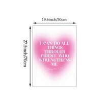 1/3 piezas Imágenes de arte de pared cristiano moderno Impresiones de lienzo con citas bíblicas Póster de citas religiosas de color rosa con estética femenina para decoración de dormitorio, sala de estar o dormitorio universitario Decoración de pared sin marco