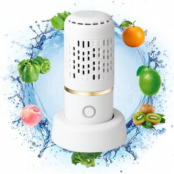 Obst- und Gemüsewaschmaschine IPX7, wasserdicht, Gemüsereiniger, mit OH-Ione