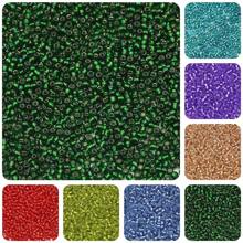 2mm 72g 6000 Pcs Multicolor Glass Seed Millet Beads For DIY Jewelry Making Bracelets Pendants Necklaces Earrings Accessories - Silver Rice Beads In a Jar - View 13