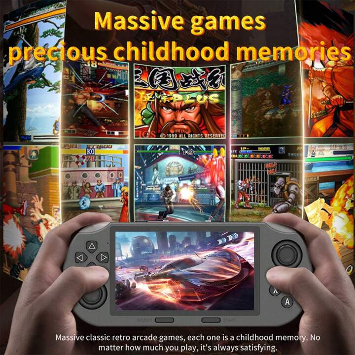 GAMINJA GAMINJA SF3000レトロゲームコンソール、4.5インチIPS