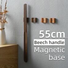 55CM Wooden Long Handle Magnetic Shoehorn Long Shoe Spoon Horn For Shoes Wear Shoe Easier Support For Customized Logo
