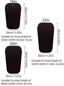 2Pcs/4Pcs Long Boots, High Boots, Shoe Support, Plastic Anti Wrinkle And Anti Deformation, Shoe Inner Support, Shoe Frame, Elastic Extension, Knee High Shoe Support Plate - Multicolor - View 8