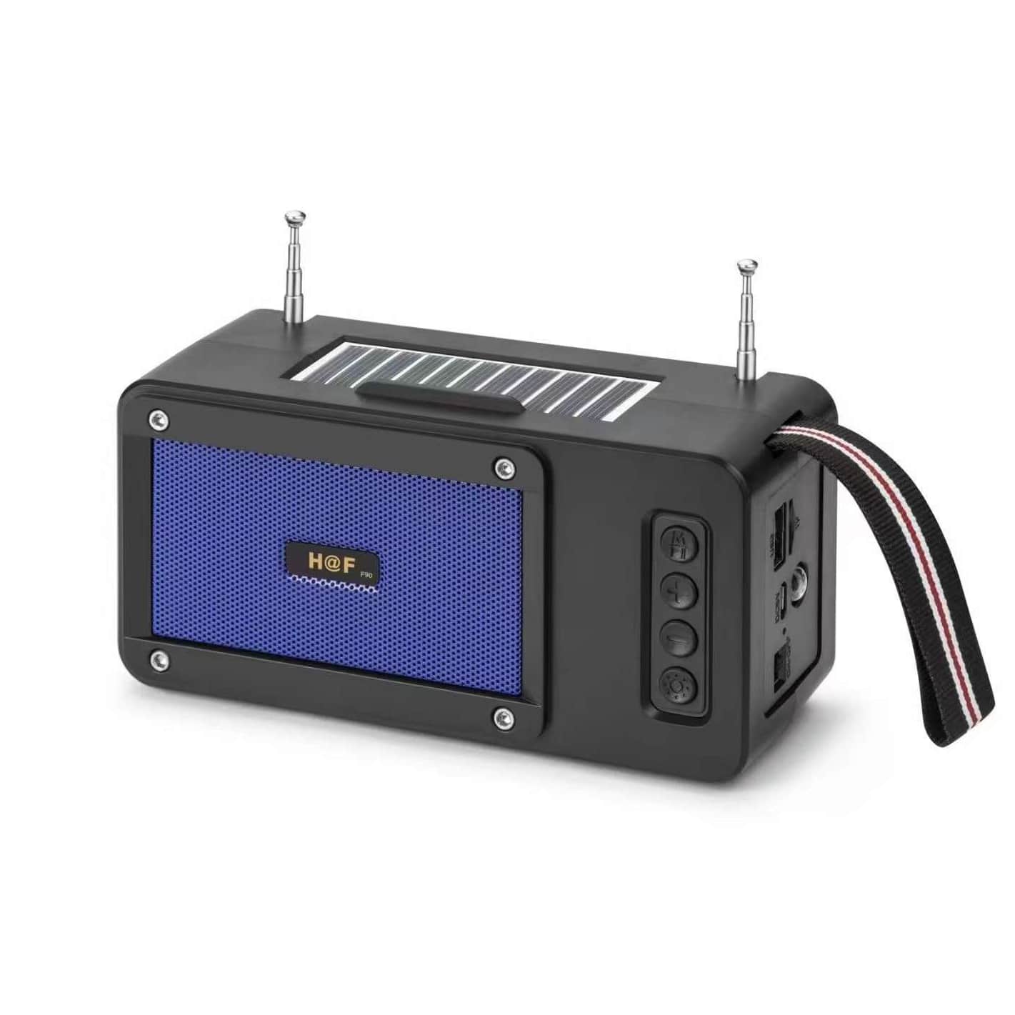 bocina radio portátil AM/FM/SW: con linterna,con carga solar,con Altavoz y Conector para Auriculares, Ideal para Interiores, Exteriores y Emergencias