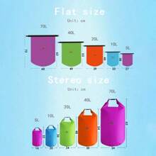 Large Capacity Waterproof Bag For Camping, Hiking, Swimming, Rafting, Kayaking, River, Trekking Bags, 5L10L20L40L70L