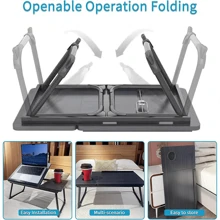 Lap Desk Bed Tray Table, Adjustable Laptop Stand, Portable Laptop Desk, Bed Tray For Bed/Reading/Writing, Bed Tray For Eating And Drinking And Laptop