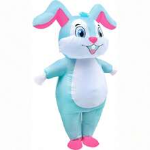 Inflatable Easter Bunny Costume, Inflatable Rabbit Costume, Rabbit Mascot Costume, Unisex Full Body Rabbit Costume