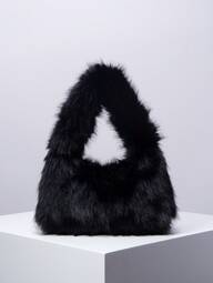 Fluffy Soft Candy Color Handbag, Y2K Style Faux Fur Handbag, Women's Party Bag, Suitable For Matching Women's Party Dresses, Winter Fur Wallet, Suitable For Commuting, Work, Gatherings, Parties, And Perfectly Matching Women's Autumn Outfits, New Women's Fur Bag