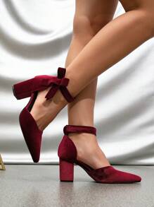 Zapatos de tacón alto para mujeres, punta cerrada, tacón grueso, sandalias con tira, tacones altos, versátiles para bodas y moda
