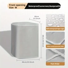 1 件通用洗衣机罩 - 防尘防水洗衣设备保护罩，带拉链，无需电力或电池，适合大多数顶部和前部装载的洗衣机