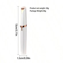 Facial Hair Remover USB Charging White Mini Eyebrow Trimmer - Multicolor - View 8