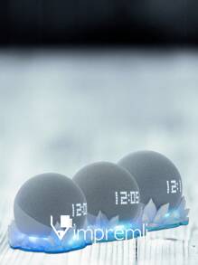 Base Support For Alexa Echodot Speaker Type Crystals Impremli - Translucent/Turquoise - View 5